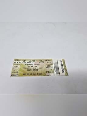 U2 Concert Stub 360 Tour Toronto Ticket 2009 Rogers Centre Rock Band Music